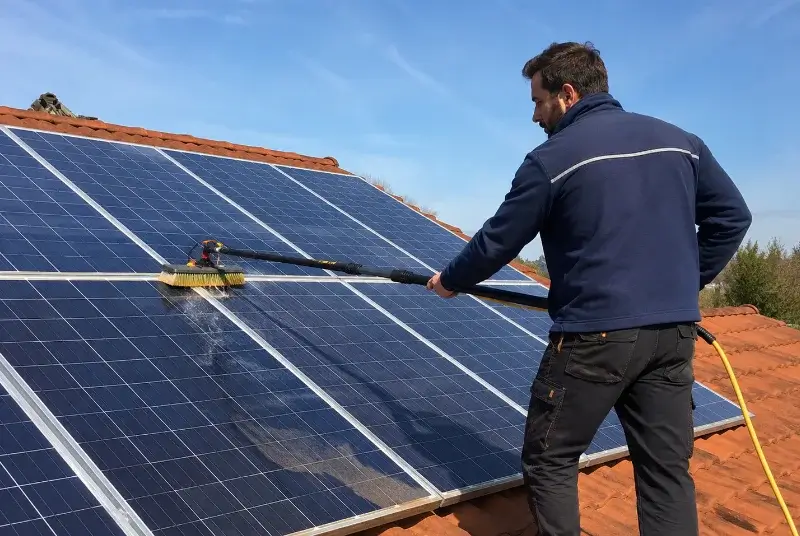 Nettoyage et entretien de panneaux solaires à Bauvin